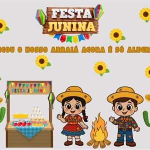 🎊 Painel Junino – Tema: Nosso Arraiá 🎊