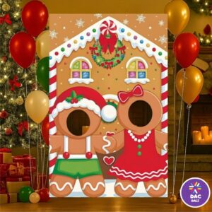 Painel de Fotos “Biscoitinhos de Natal” – Dac Dali Ensino 🎄✨